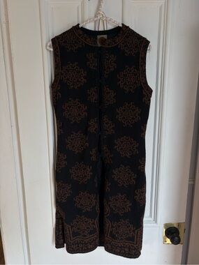 Vintage Alpaca Wool Lined Long Vest